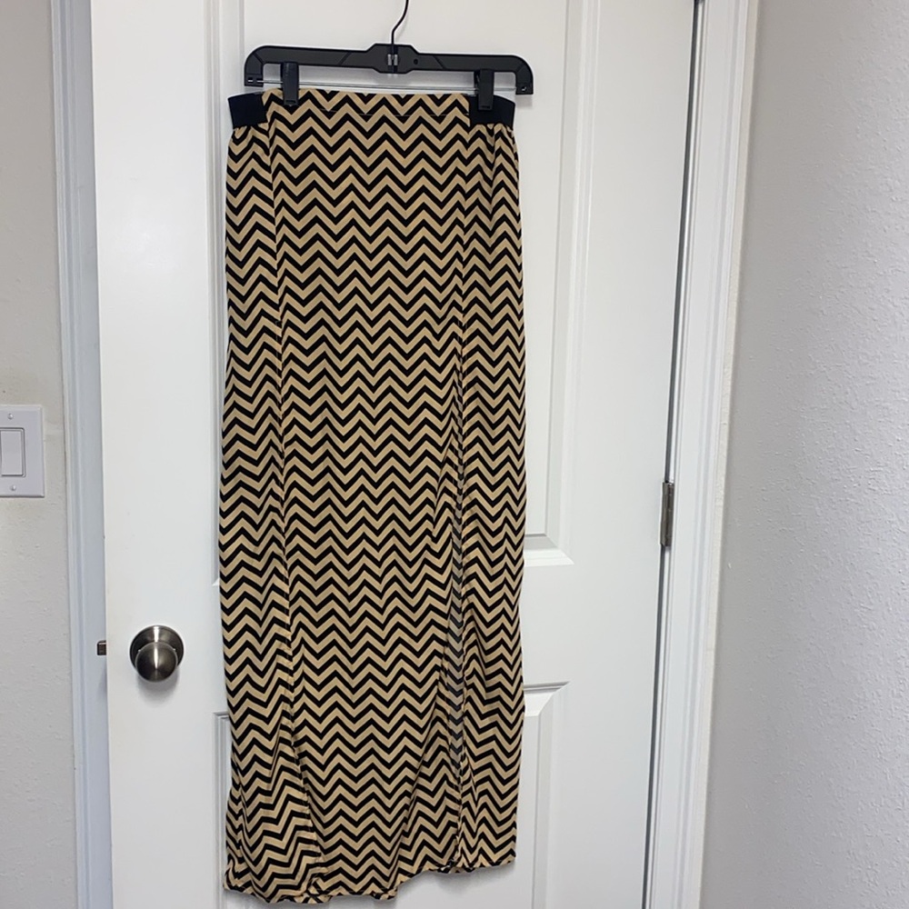 Maxi Skirt with Double Thigh Split